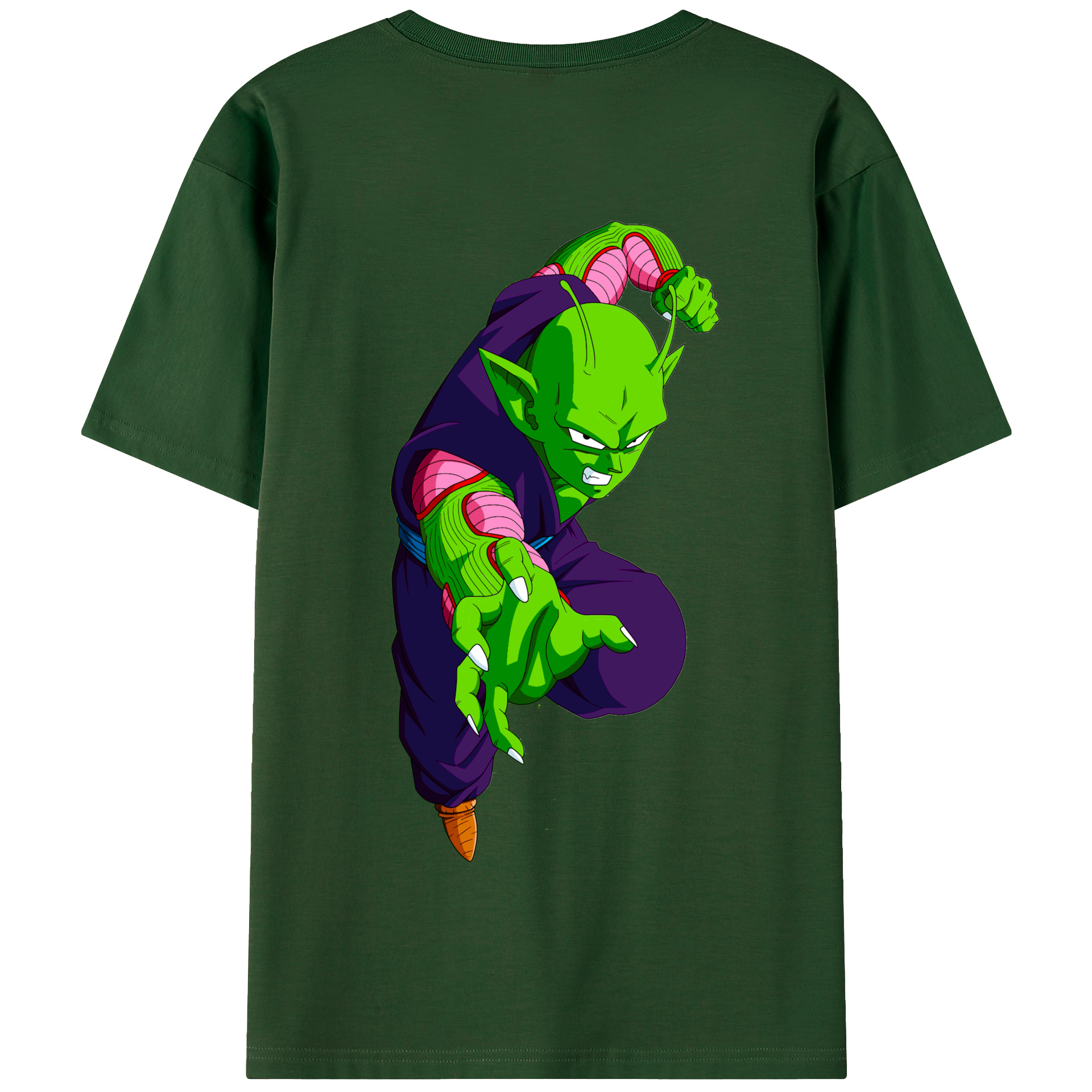 （画像用） ドラゴンボール ピッコロ DRAGON BALL Piccolo 綿100％半袖Tシャツ（背面プリント）